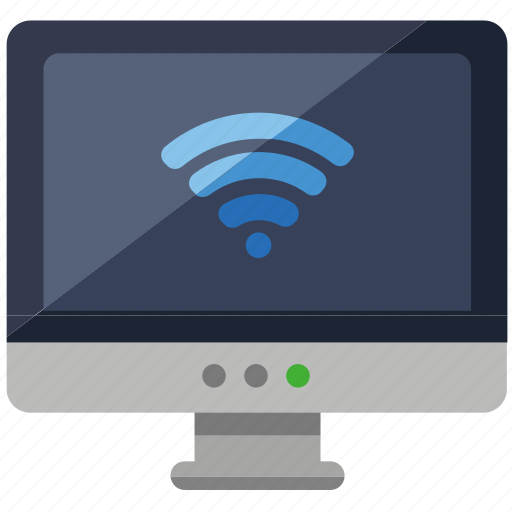 Computer, connection, display, monitor, screen, technology, wireless icon - Download on Iconfinder