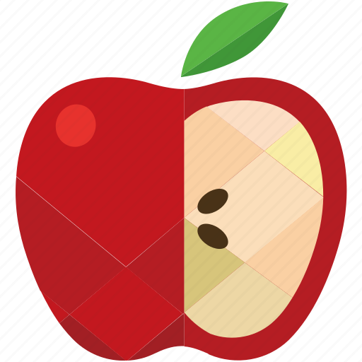 Apple, design, food, fruit, healthy, nutrition, red icon - Download on Iconfinder