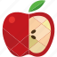 apple, design, food, fruit, healthy, nutrition, red 