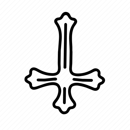 Cross, jesuscross, upside down cross icon - Download on Iconfinder