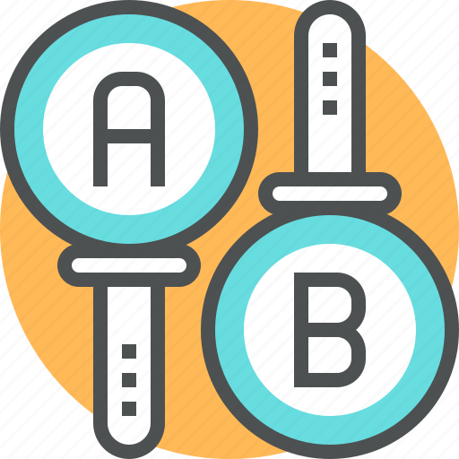 A/b, analysis, experiment, research, test, testing icon - Download on Iconfinder