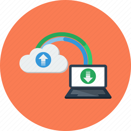 Cloud, download, internet, laptop, loading, speed, transfer icon - Download on Iconfinder