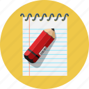 binder, document, notepad, page, pen, spiral, sheet