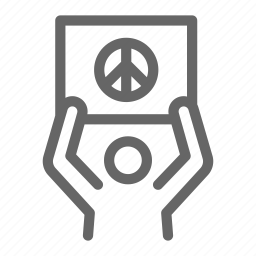 Peace, human, protester, resist, strike, mob, activism icon - Download on Iconfinder