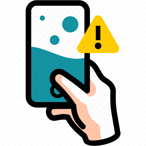 Damage, error, liquid, warning, water, waterlog icon - Download on Iconfinder