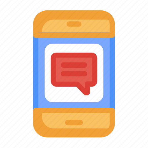 Mobile message, chatting, mobile chatting, chat, message icon - Download on Iconfinder