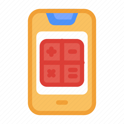 Mobile, smartphone, mobile application, mobile calculator, accounting app icon - Download on Iconfinder