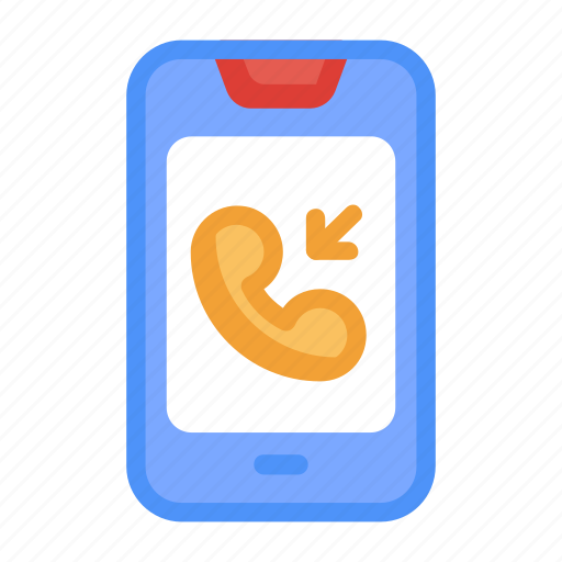 Incoming call, smartphone, mobile calling, phone, mobile app icon - Download on Iconfinder