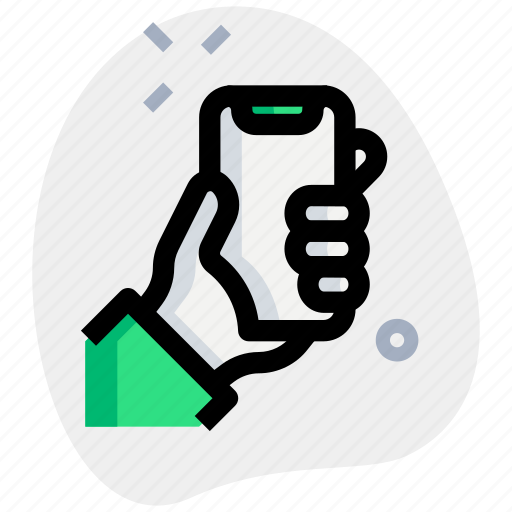 Holding, smartphone, mobile, hand icon - Download on Iconfinder