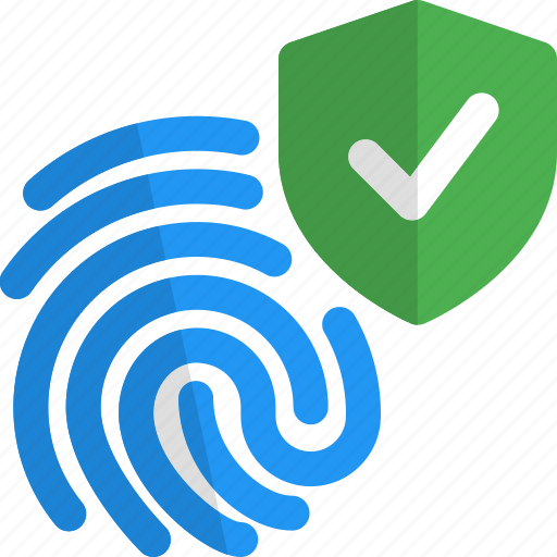 Fingerprint, shield, mobile, security icon - Download on Iconfinder
