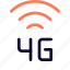 signal, mobile, 4g, network, connection 