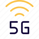 signal, mobile, 5g network, connection