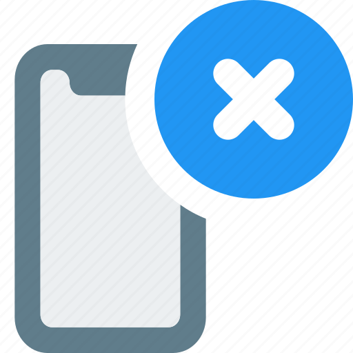 Smartphone, cancel, mobile, action icon - Download on Iconfinder