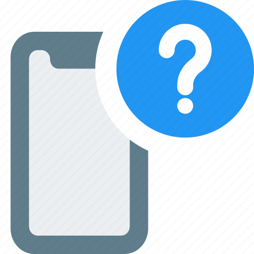 Smartphone, mobile, question mark, help icon - Download on Iconfinder