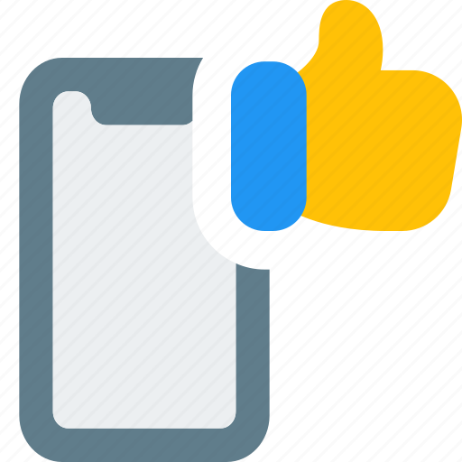 Smartphone, mobile, thumbs up, device icon - Download on Iconfinder