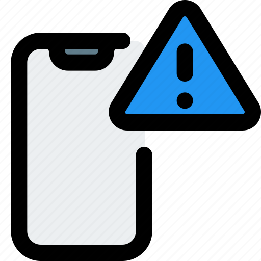 Smartphone, warning, mobile, alert icon - Download on Iconfinder