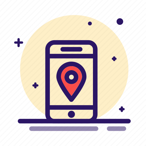 Gps, location, mobile, phone, place, point, position icon - Download on Iconfinder