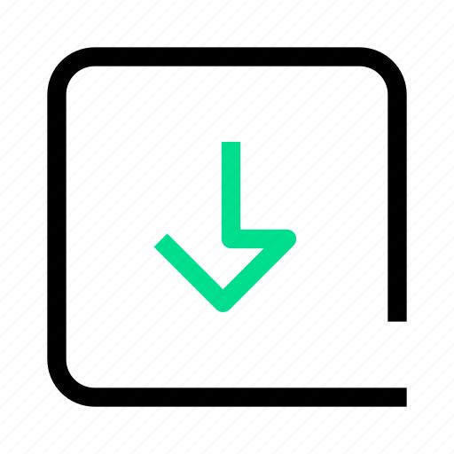 Arrow, direction, down, navigation icon - Download on Iconfinder