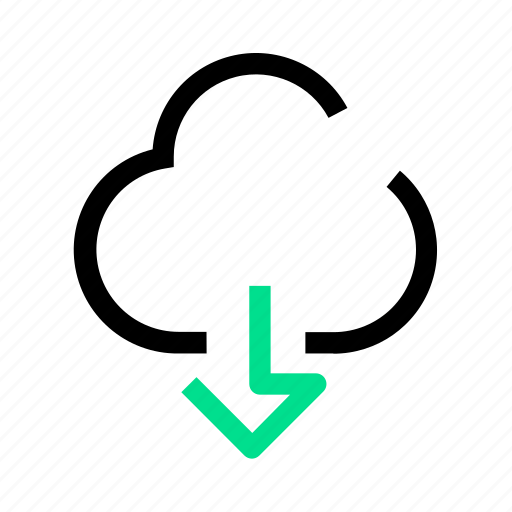 Cloud, computing, down, download icon - Download on Iconfinder