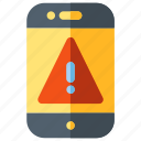 alert, android, app, danger, mobile, warning