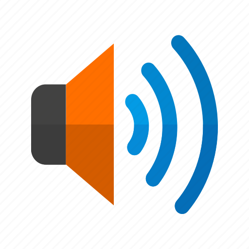 Audio, loud, play, sound, speaker, volume, wave icon - Download on Iconfinder