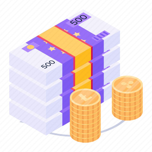 Cash, savings, wealth, capital, currencies illustration - Download on Iconfinder