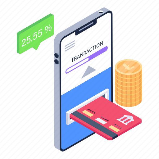 Online transaction, mobile transaction, card payment, digital payment, mobile payment illustration - Download on Iconfinder
