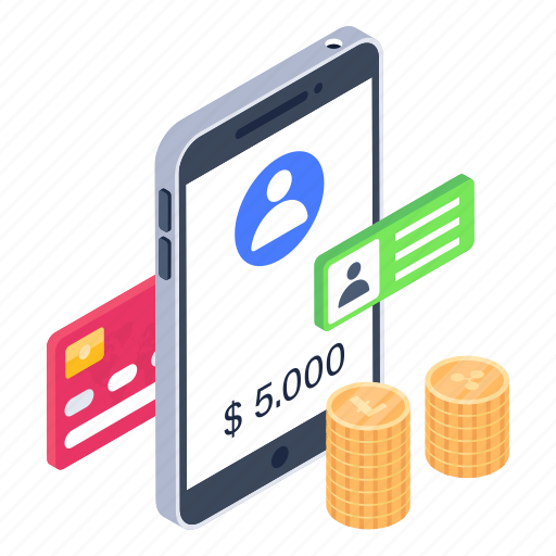 Bank account, business account, mobile account, bank user account, business app illustration - Download on Iconfinder