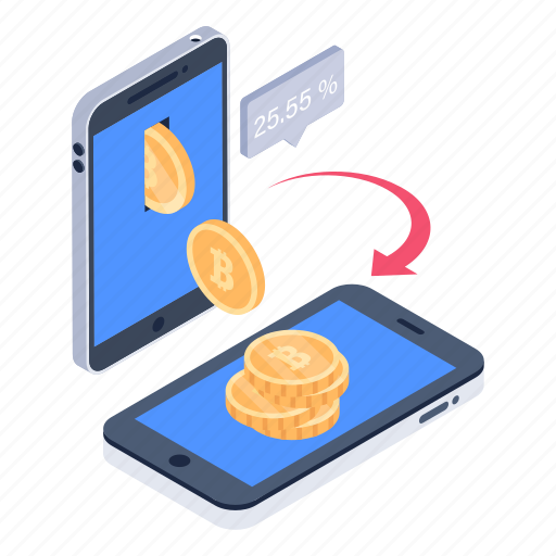 Online transfer, mobile money transfer, cash transfer, banking app, online money transfer illustration - Download on Iconfinder