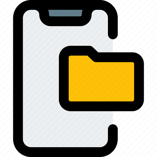 Smartphone, folder, web, mobile development icon - Download on Iconfinder