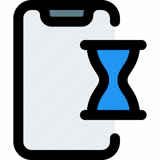Smartphone, time, sandclock, mobile development icon - Download on Iconfinder