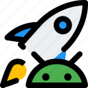 rocket, launch, mobile developmnwt, startup