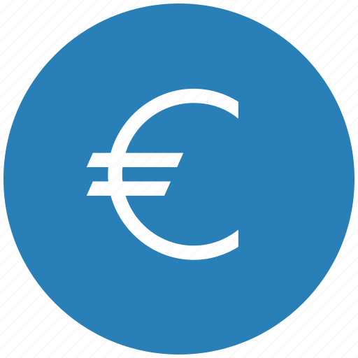 Blue, cash, euro, money, round icon - Download on Iconfinder