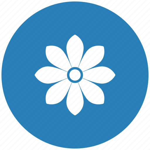 Blue, bud, flower, plant, rose, round icon - Download on Iconfinder