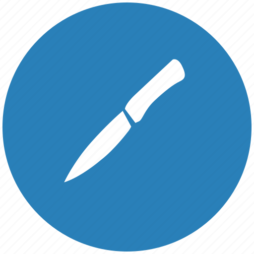 Blue, kitchen, knife, round, salat icon - Download on Iconfinder