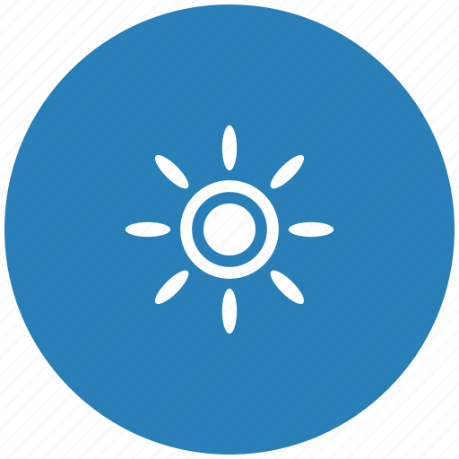 Blue, brightness, contrast, flash, round, sun icon - Download on Iconfinder