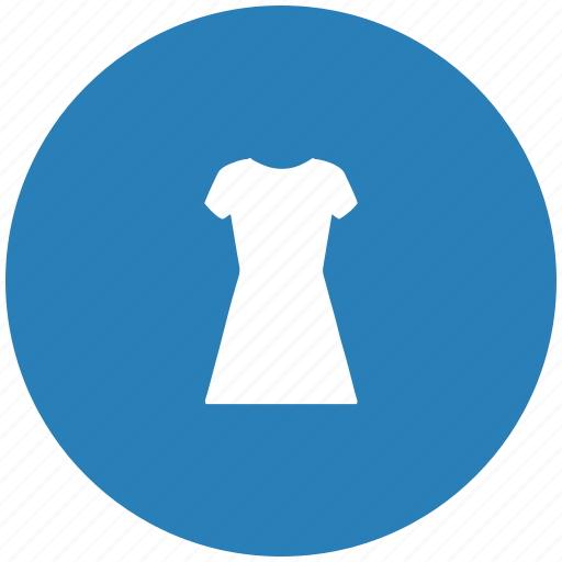 Blue, dress, evening, round, shopping, woman icon - Download on Iconfinder