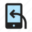 arrow, device, in, inbox, loading, mobile, smartphone 