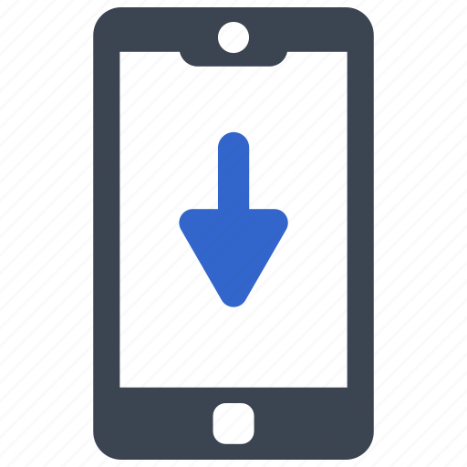 Arrow, down, download, mobile, phone, smart phone icon - Download on Iconfinder