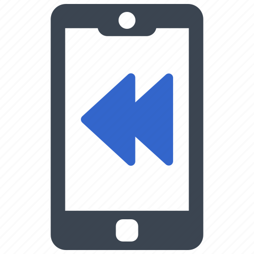 Arrow, left, previous, mobile, phone, smart phone icon - Download on Iconfinder