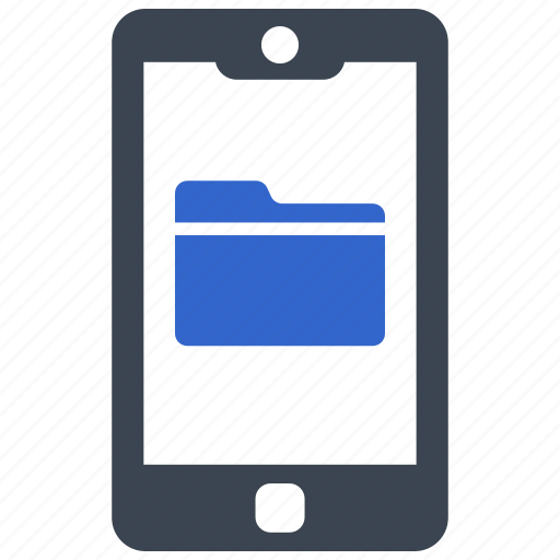 Folder, file, storage, mobile, phone, smart phone icon - Download on Iconfinder