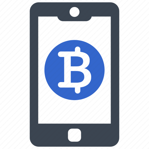 Bit coin, coin, mobile, phone, smart phone, money icon - Download on Iconfinder