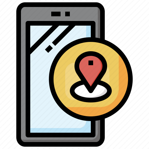 Gps, phone, navigation, maps, and, location, pin icon - Download on Iconfinder