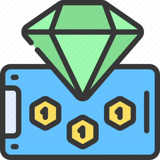 Game, rewards, award, tokens, gems icon - Download on Iconfinder