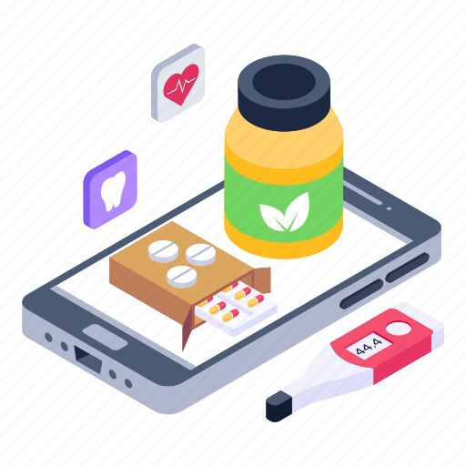 Online medicines, medical app, online healthcare, online tablets, mobile medicines illustration - Download on Iconfinder