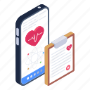 mobile healthcare, medical app, cardiogram report, mobile cardiogram, online heart report 