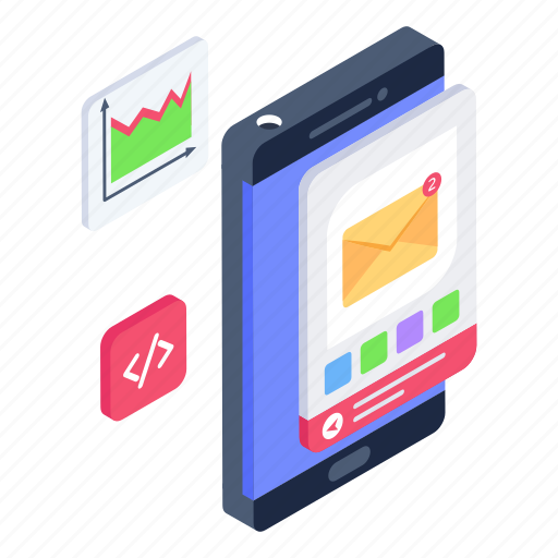 Mail alert, mail notify, mobile mail notifications, electronic mail notify, email notifications illustration - Download on Iconfinder