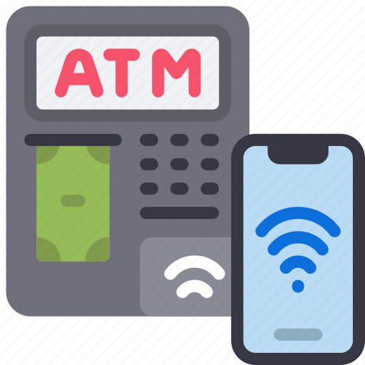 Contactless, atm, cell, iphone, device, transaction, machine icon - Download on Iconfinder