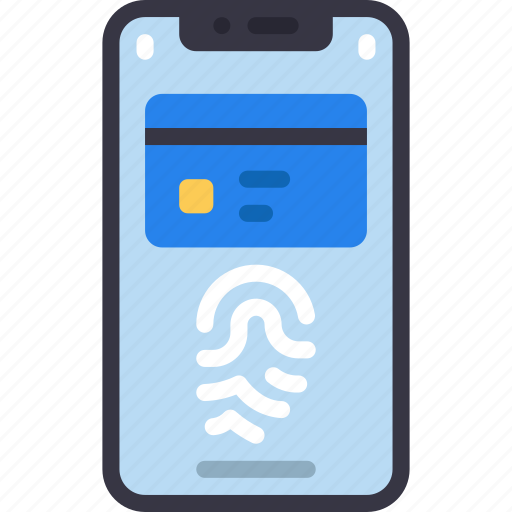 Finger, print, payment, cell, iphone, device, touch icon - Download on Iconfinder