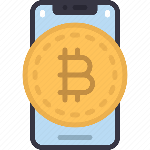 Mobile, bitcoin, cell, iphone, device, crypto, cryptocurrency icon - Download on Iconfinder